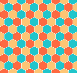 seamless honeycomb pattern hexagon texture vector