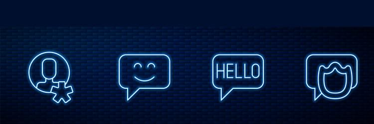 set line hello in different languages elected vector image