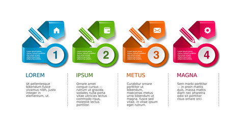 Timeline Workflow Presentation Template vector image