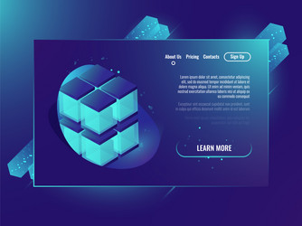 data handling analysis and investment vector image
