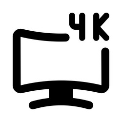 high-resolution display for clear visuals vector image