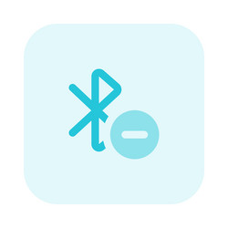 removing bluetooth pairing from the device vector image