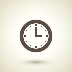 retro style clock icon vector image