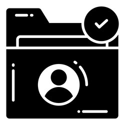 user folder protection and security icons set vector image