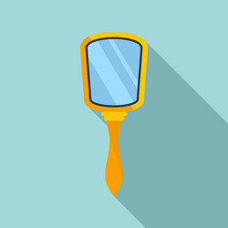 Cartoon is a hand mirror Royalty Free Vector Image