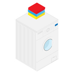 isometric washing machine vector