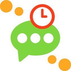 typing timeout flat style icon design vector image