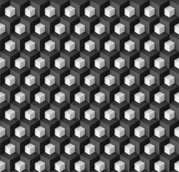 abstract geometric background with white cubes vector image