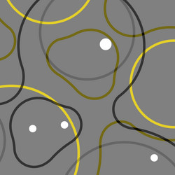 abstract modern background of lines and balls vector image