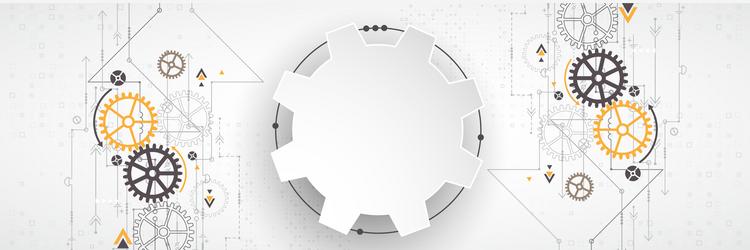 abstract technological background with various vector image