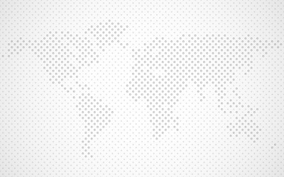 abstract world map dots vector image