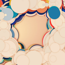 Array colorful circles vector