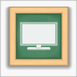 computer icon vector image