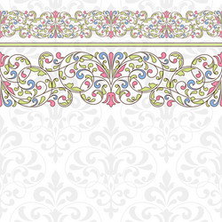 floral pattern for invitation card vector image