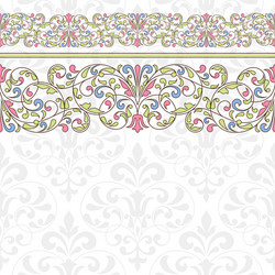 Floral pattern for invitation card vector