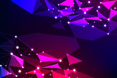 gradient network connection background vector image