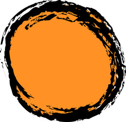 grungy grunge texture circle oval abstract element vector image