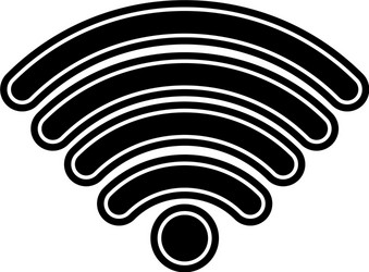isolated wifi design vector image