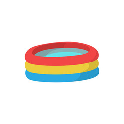 Kiddie Inflatable Pool Icon vector image