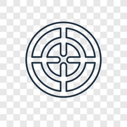 target concept linear icon isolated vector image