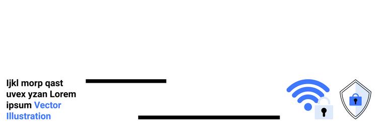 data security with wireless connectivity vector image