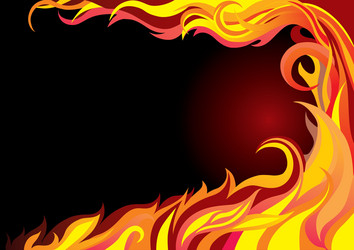 Dynamic Flame Graphic vector image