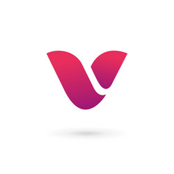 Letter v mosaic logo icon design template elements