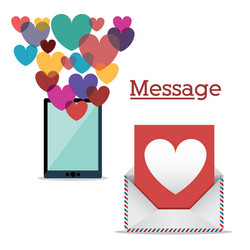 message design vector image