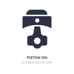 piston on icon white background simple element vector