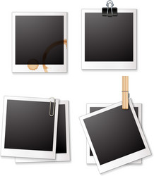 Polaroid Frames Collection vector image