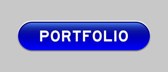 blue color capsule shape button with word vector image