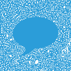 Musical Notes Frame vector image