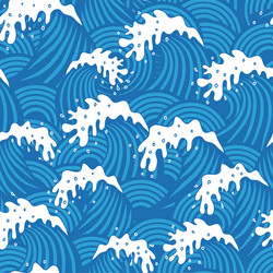 Ocean Wave Pattern vector image