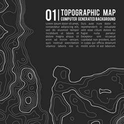 topographic map background with space for copy vector image