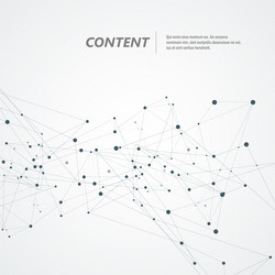 Abstract Connection Network vector image