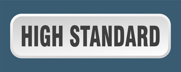 high standard button square 3d push vector image
