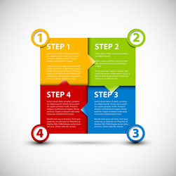 Paper Progress Steps - Tutorial vector image