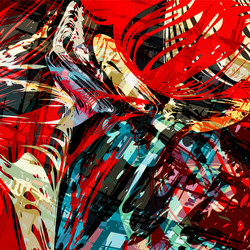 abstract color pattern in graffiti style quality vector image