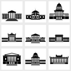 Building Icons - Architecture Collection vector image