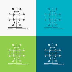distribution grid infrastructure network smart vector image