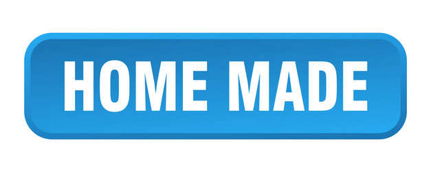 home made button square 3d push vector image