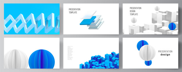 layout presentation slides design vector image