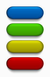 modern colorful web buttons set vector image