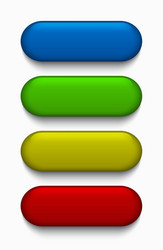 Modern colorful web buttons set vector