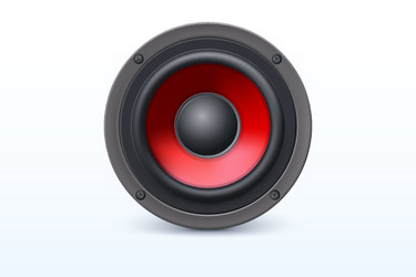Red Speaker with Diffuser vector image