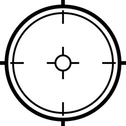 sniper scope crosshair targeting aiming pointer vector image