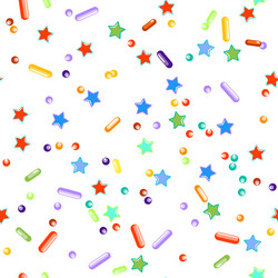 Sprinkle Pattern - Colorful Confetti vector image