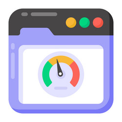 web performance vector image