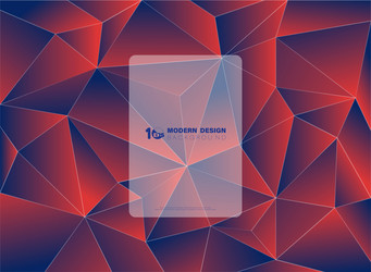 Abstract Blue Red Polygon Gradient vector image