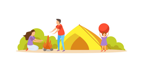 Family Camping Clipart Vector Images (over 340)